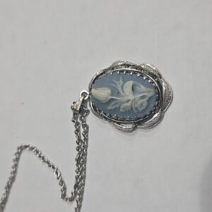 Whiting and Davis Silver Necklace and Pendant